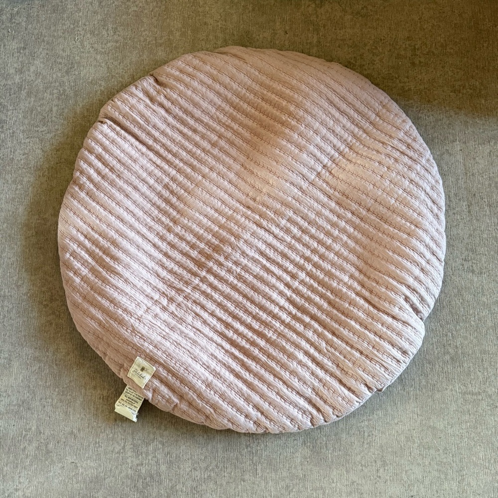 Tummy time blush pink mat for baby girl